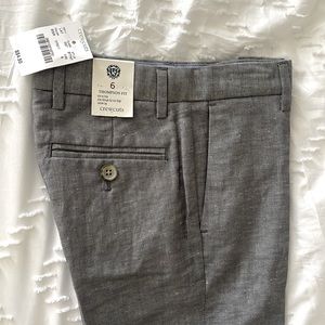 J.crew CREWCUTS boys Thompson Fit dress pant 6 grey